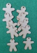 gingerbreadmen with hole x 10