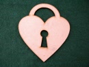 locked heart 13cm
