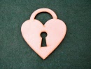 locked heart 4 inch