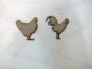 chicken rooster 40mm