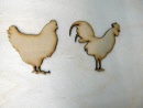chicken rooster 50mm