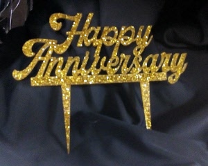 happy anniversary cake topper spain