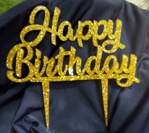 happy birthday cake topper spain
