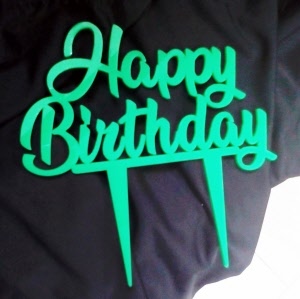 happy birthday cake topper spain