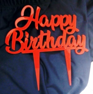 happy birthday cake topper spain